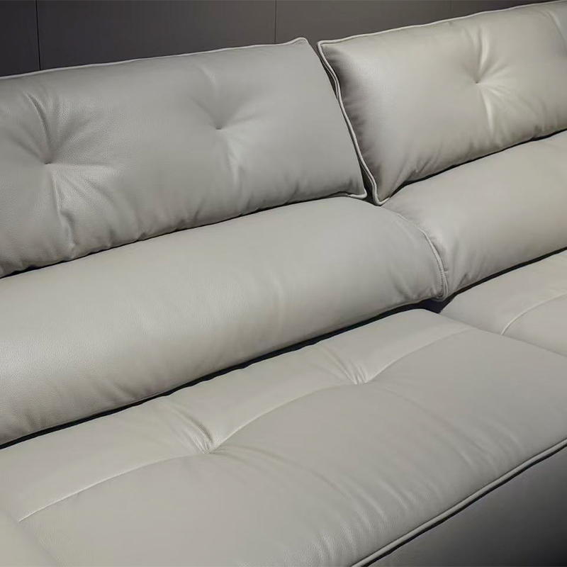 Water-Based Eco-Leather Straight Sofa 25721 Sofa