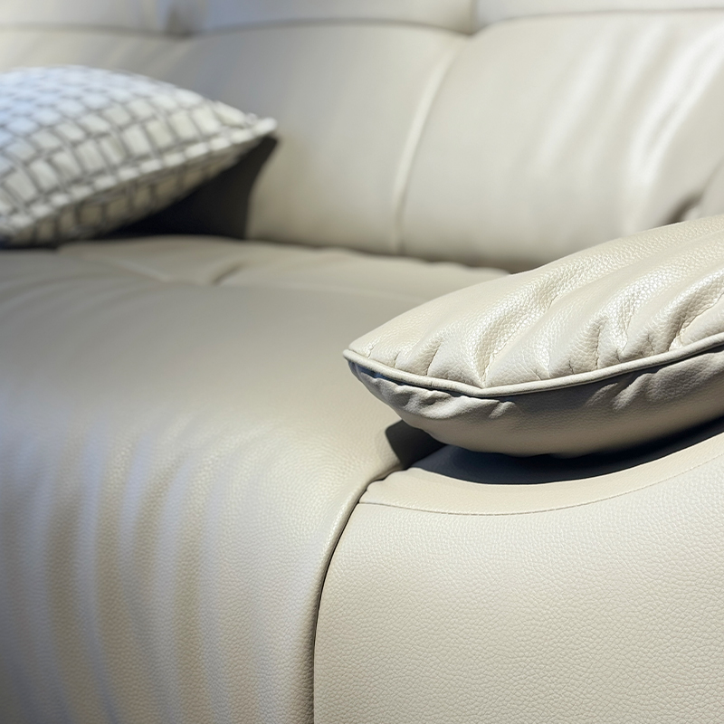 Full Leather Straight Sofa