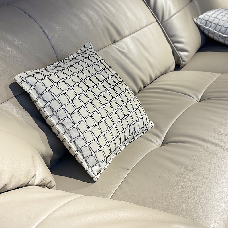 Full Leather Straight Sofa