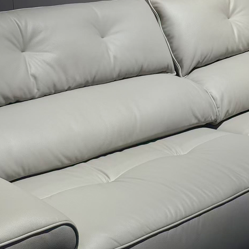 Water-Based Eco-Leather Straight Sofa 25721 Sofa