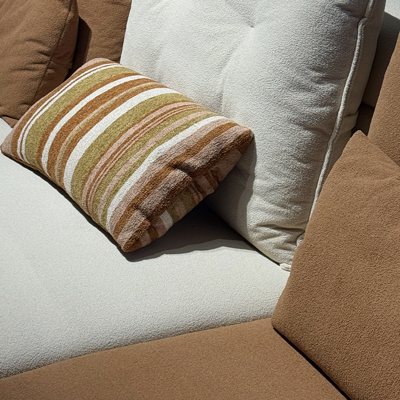Cotton And Linen Three-Piece Sofa