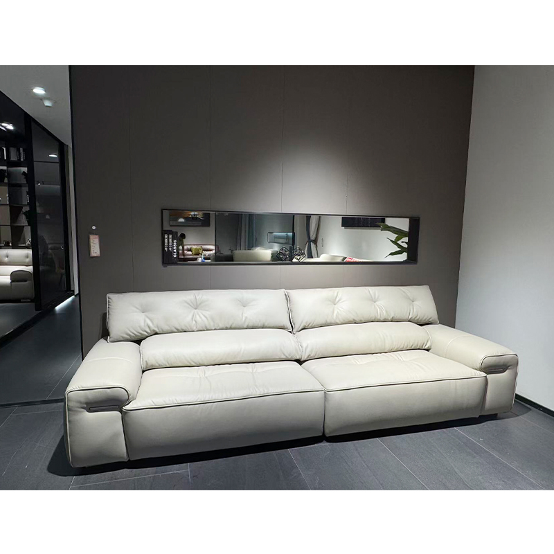 Water-Based Eco-Leather Straight Sofa 25721 Sofa
