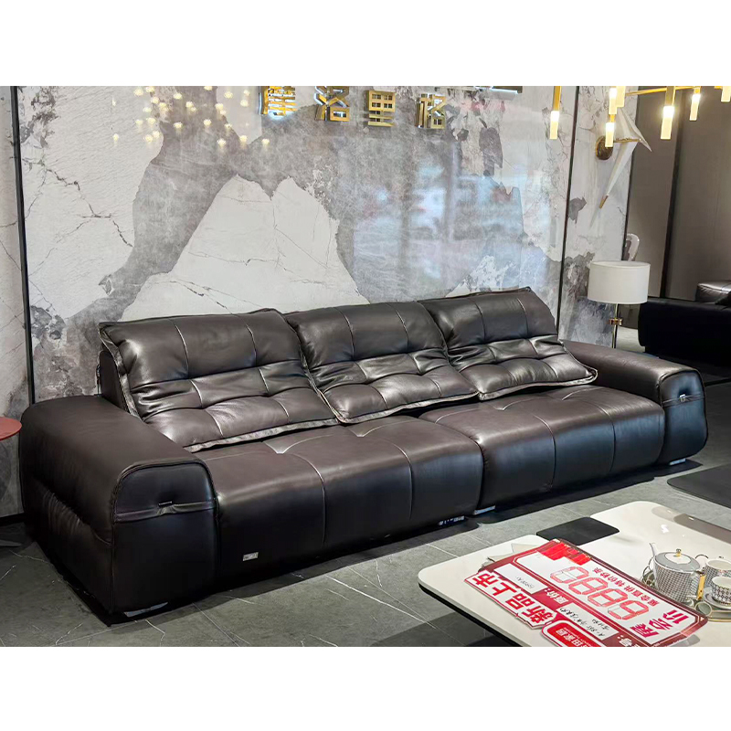 Full-Grain Leather Sofa