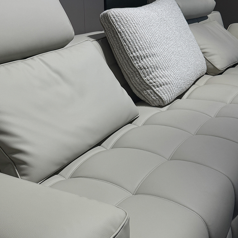 Water-Based Eco-Leather Straight Sofa 25750
