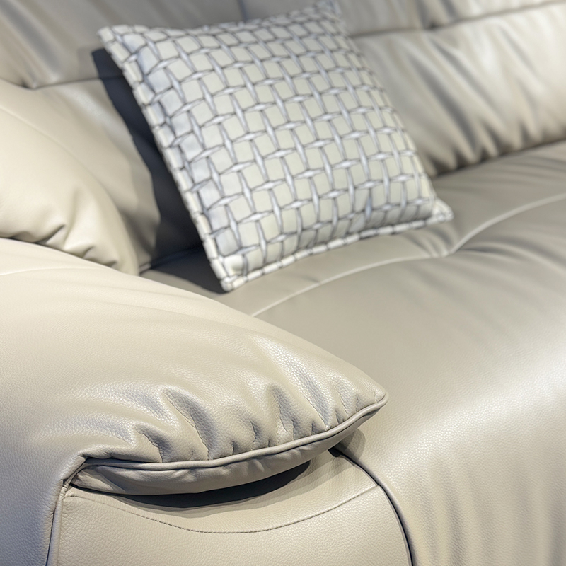 Full Leather Straight Sofa